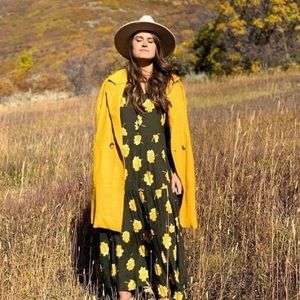 Madewell New Soldout XS Button Dress Fall Flowers